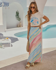 Lisabeth Striped Maxi Skirt