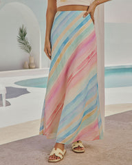 Lisabeth Striped Maxi Skirt