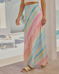 Lisabeth Striped Maxi Skirt