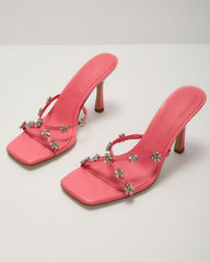 Soelen Embellished Open Toe Heels