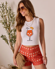 Sip Happens Cocktail Graphic Sweater Tank