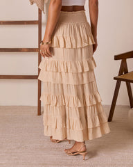 Heart Affair Tiered Maxi Skirt