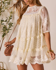 Morning Bliss Lace Mini Dress