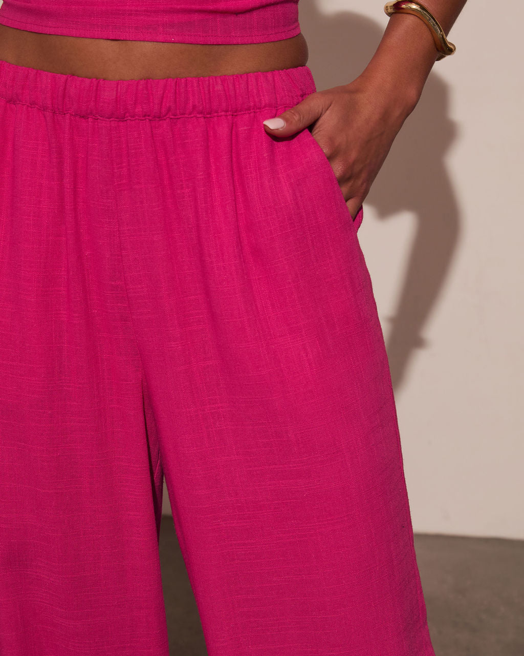 Onyx Linen Wide Leg Pants