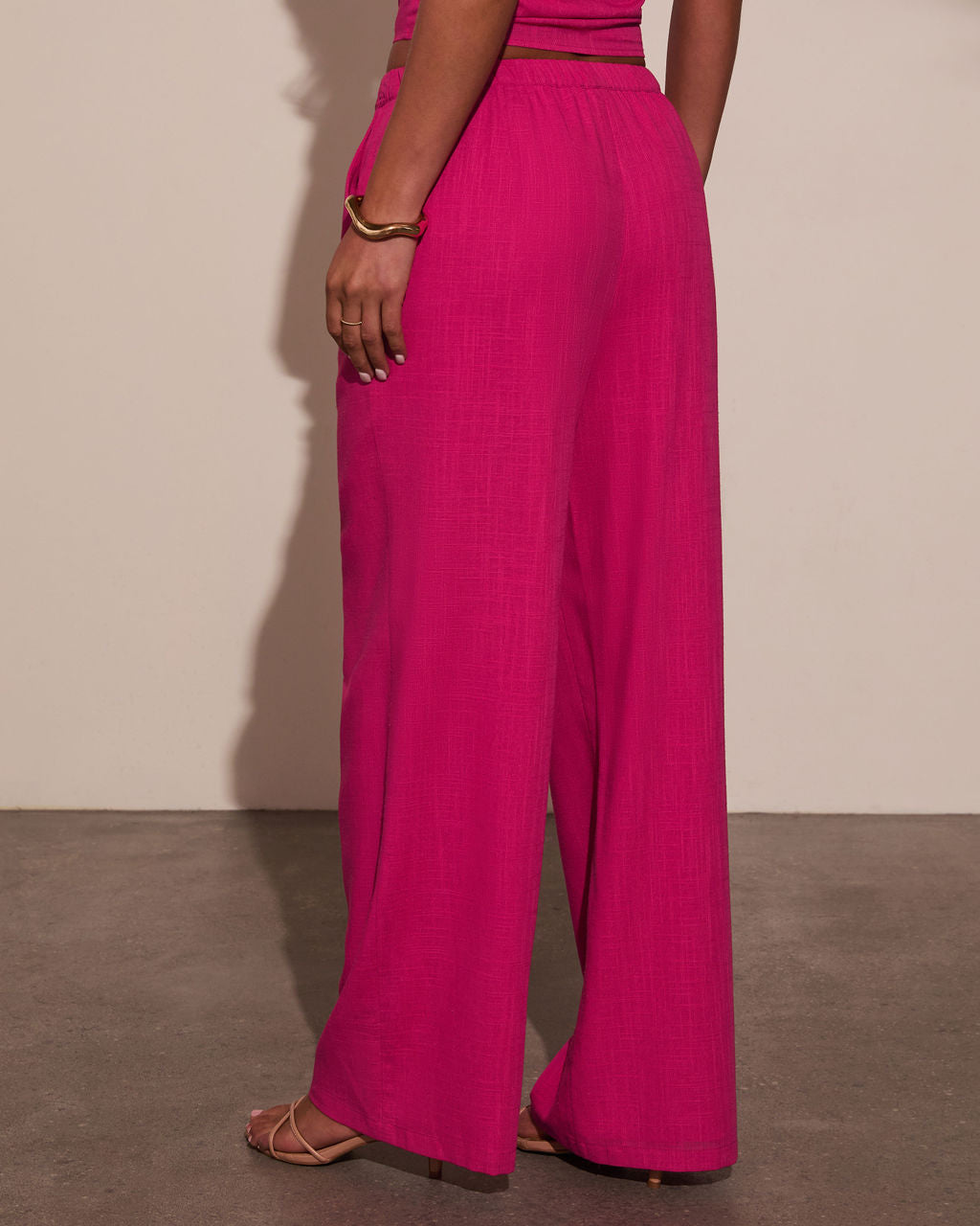 Onyx Linen Wide Leg Pants