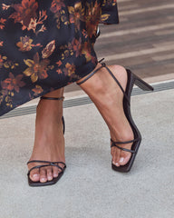 Amber Nights Strappy Leather Heels