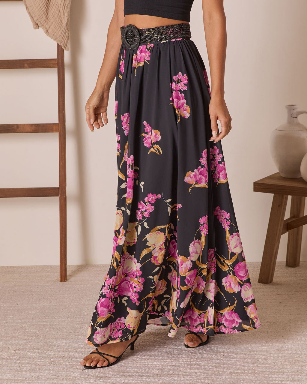 Olenda Floral Maxi Skirt