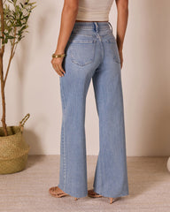 Celinah Stretch High Rise Wide Leg Denim
