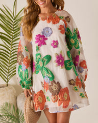 Bloomtide Shift Mini Dress