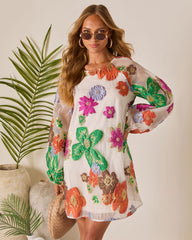 Bloomtide Shift Mini Dress