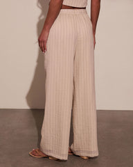Hazel Pinstripe Wide Leg Pants