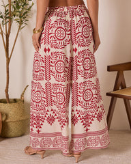 Homestead Wide Leg Printed Pants
