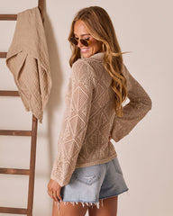 Kelson Crochet Button Down Top