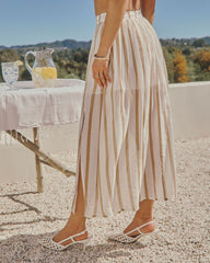 Ginnavive Stripe Midi Skirt