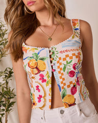 Dolce Daze Summer Fruit Flyaway Tank