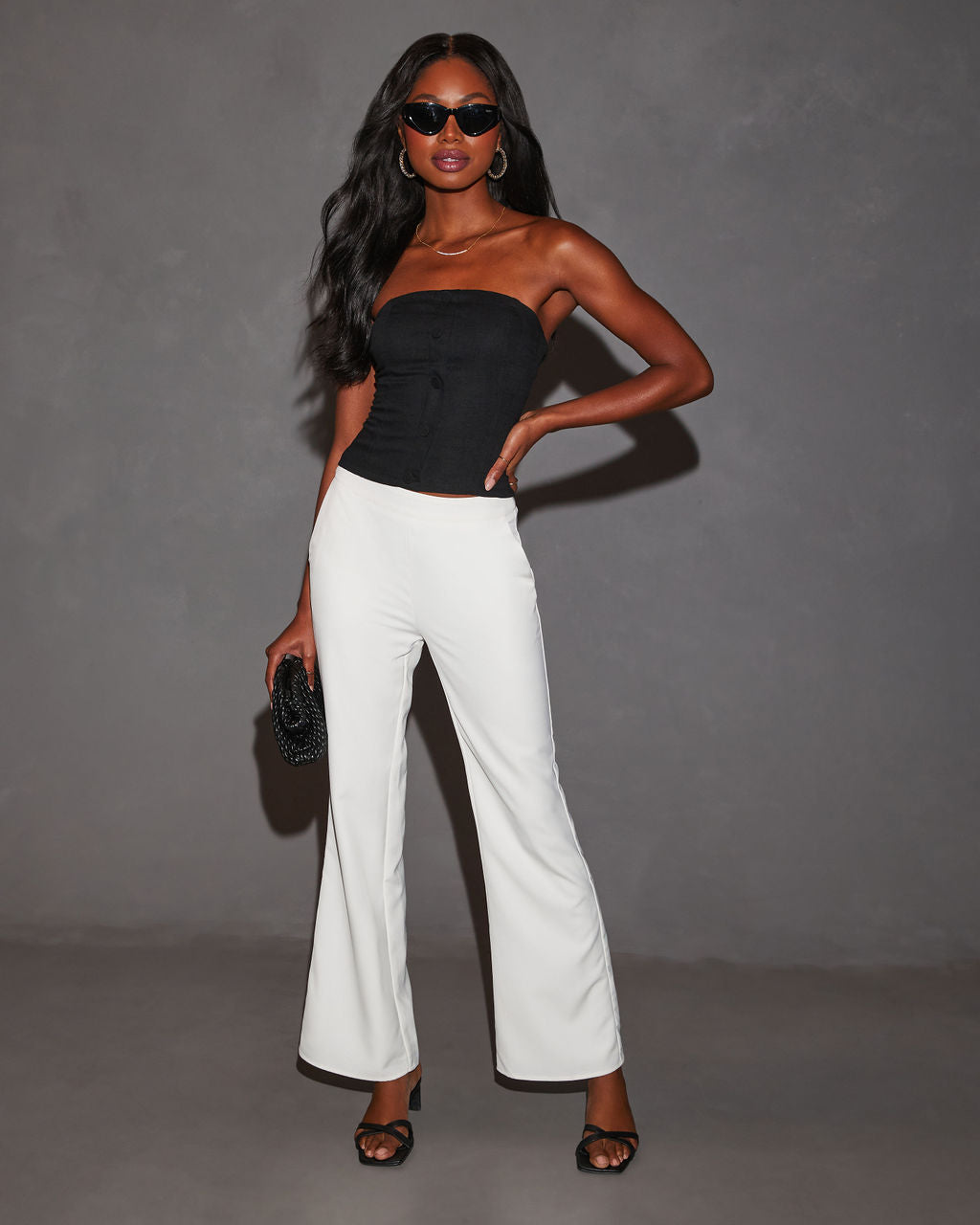 Mykah Strapless Corset Crop Top