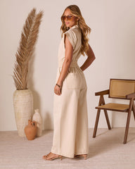 Dusky Vale Twill Jumpsuit