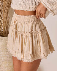 Ramone Tiered Ruffle Mini Skirt