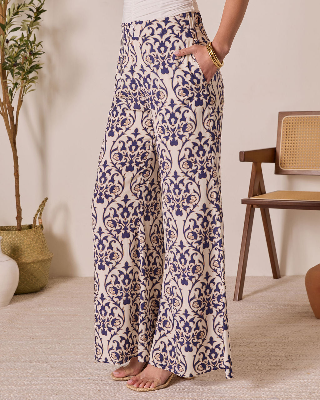 French Kissed Abstract Print Pants