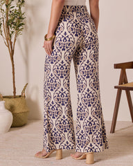 French Kissed Abstract Print Pants