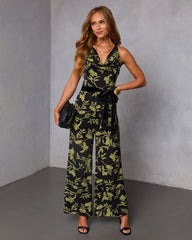 Aminah Wrap Tie Jumpsuit