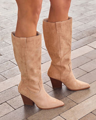 Kizuna Faux Leather Knee High Boots