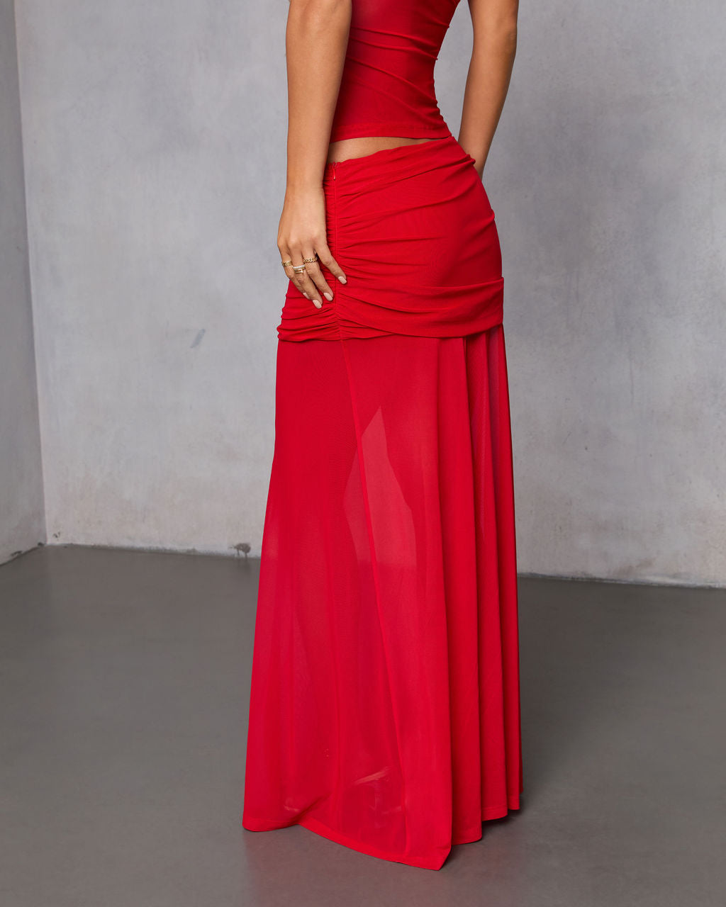 Bittersweet Crush Mesh Maxi Skirt