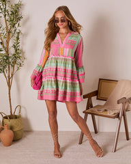 Seablush Shift Mini Dress