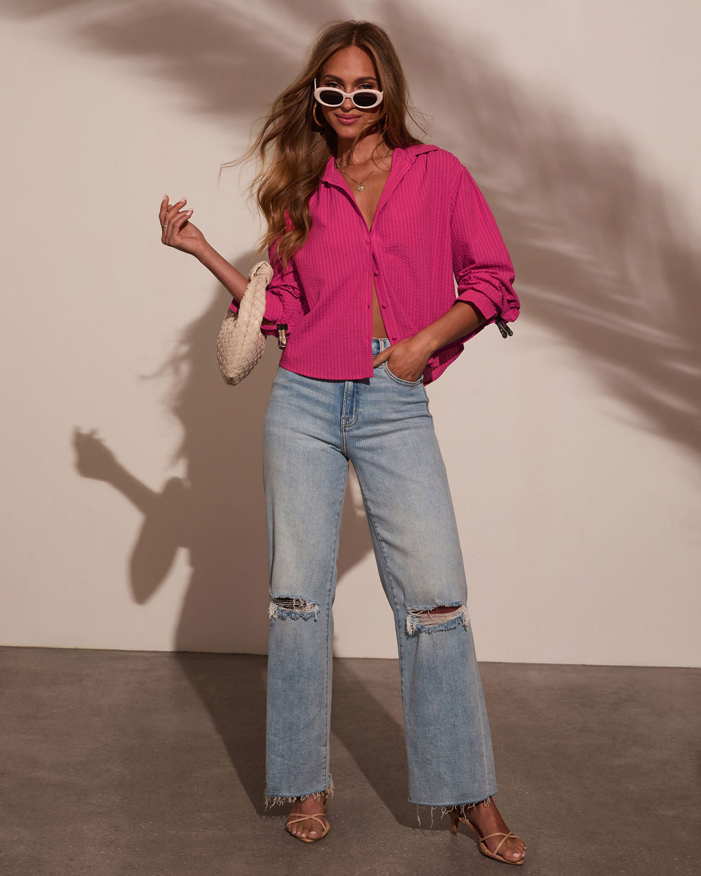 Christell Button Down Top