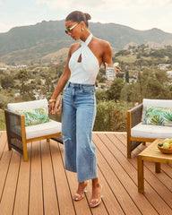 Torey Criss Cross Halter Top