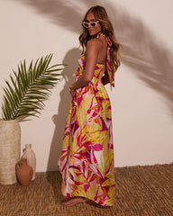 Fun In The Sun Halter Maxi Dress