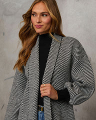 Herringbone Duster Cardigan