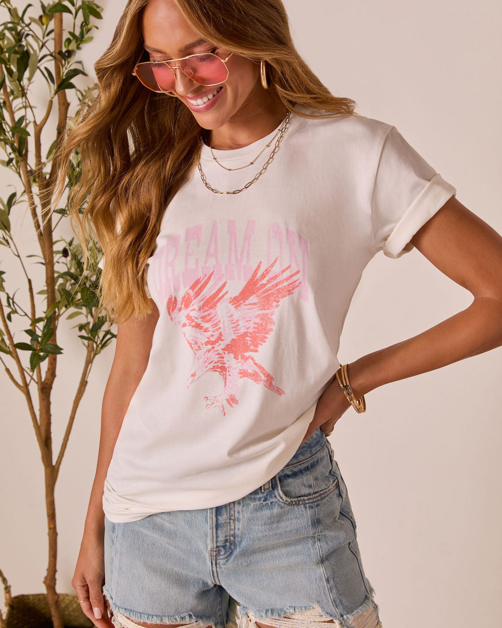 Dream On Short Sleeve Graphic Tee
