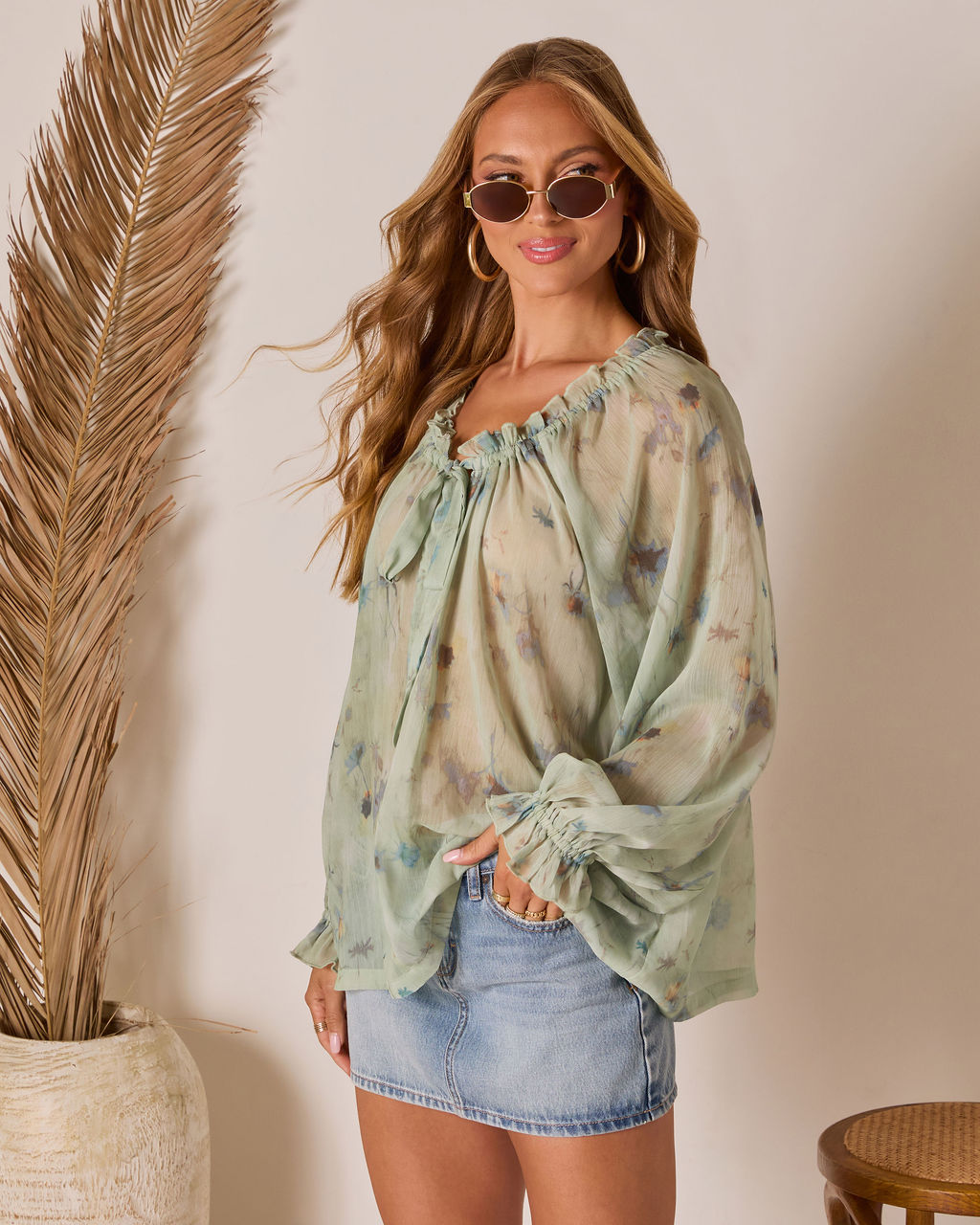 Ivanah Neck Tie Blouse