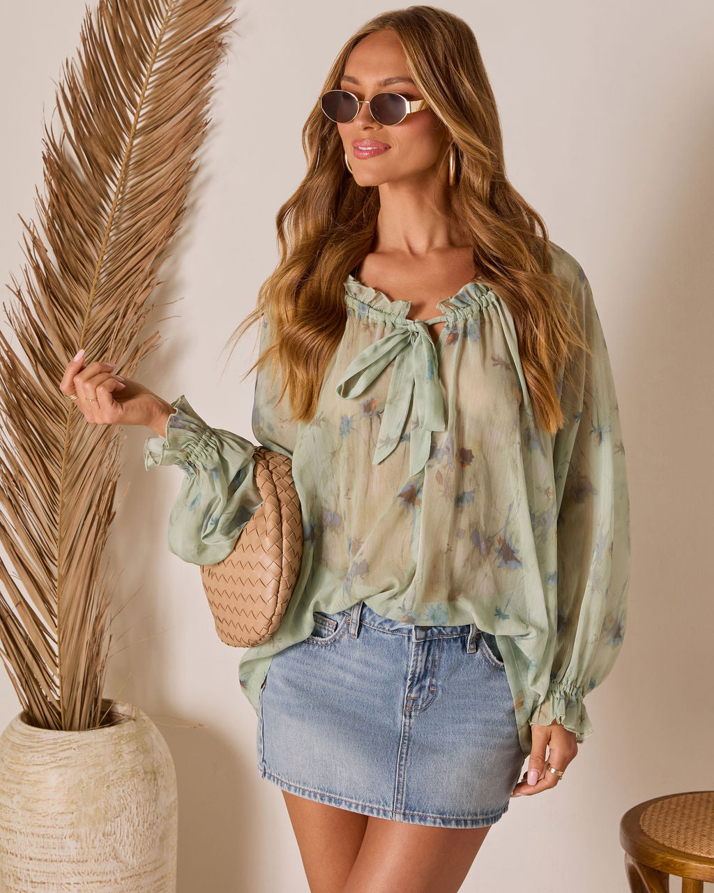 Ivanah Neck Tie Blouse