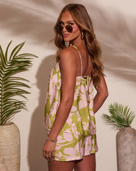 Spritz Hour Floral Print Spaghetti Strap Top