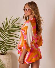 Glow Hour Waist Tie Romper