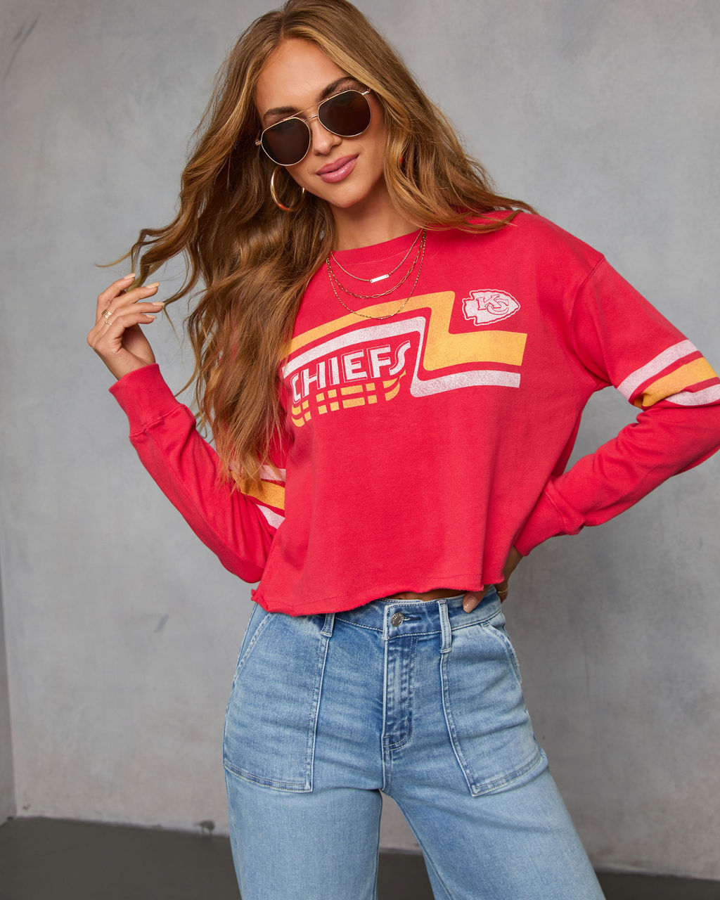 Kansas City Chiefs Zone Long Sleeve Graphic Tee