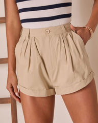 Mirenna Pleated High Rise Shorts