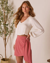 Salted Vanilla Peasant Top