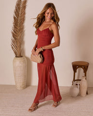 Sweet Moments Fishtail Maxi Dress