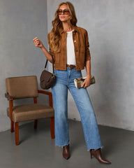 Bronzed Echo Suede Jacket