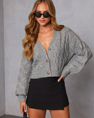 Soft Terrain Cable Knit Cardigan