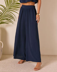 Island Sway Pleated Wide Leg Pants