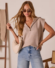 Elsa Half Zip Sweater Vest