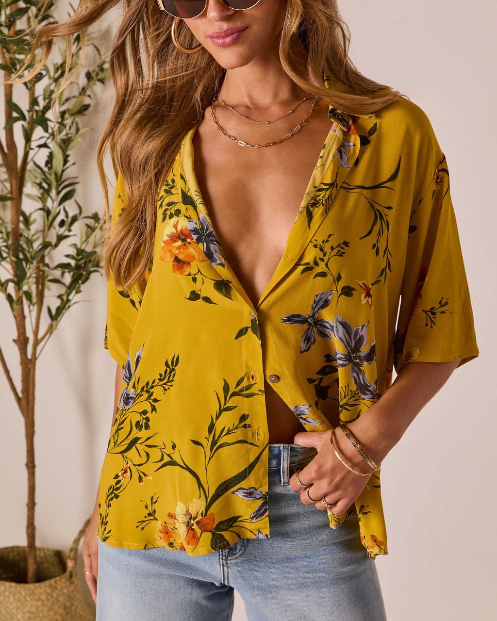 Nakita Button Up Top