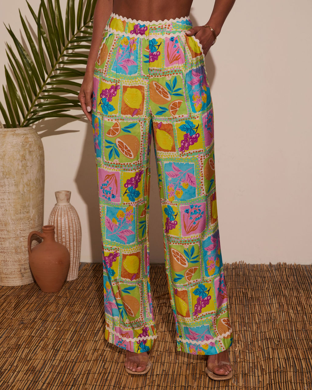 Shore Thing Novelty Wide Leg Pants