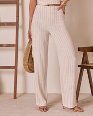 Corbiere Linen Pinstripe Pants