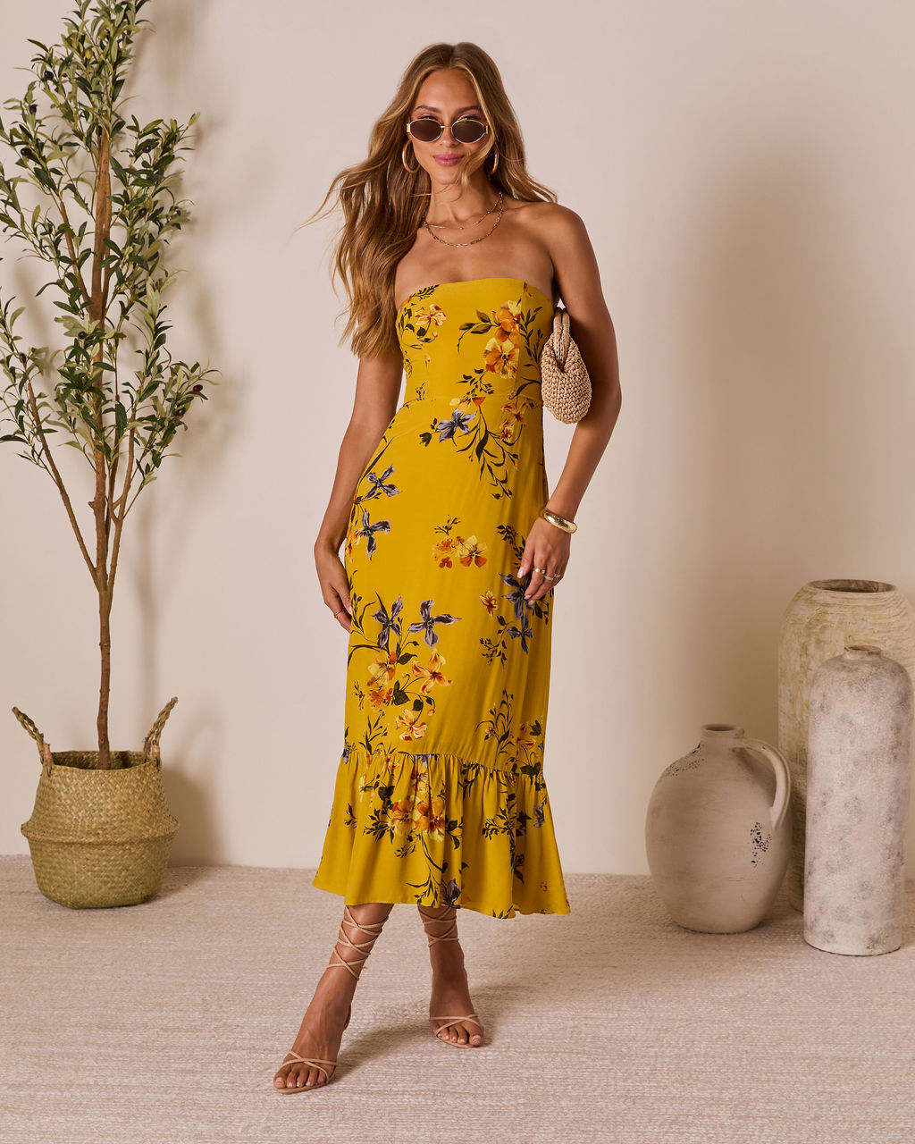 Nakita Fishtail Maxi Dress