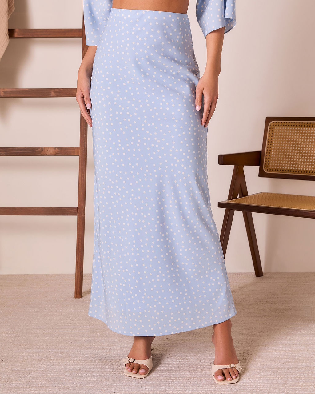 Jordina Polka Dot Maxi Skirt